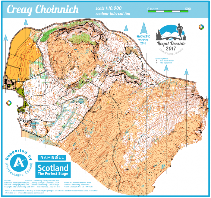 Creag Coinnich Competition Map
