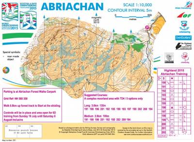 Abriachan Training map Abriachan Training map