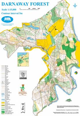 Darnaway map Darnaway map