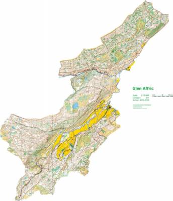 Glen Affric map Glen Affric map