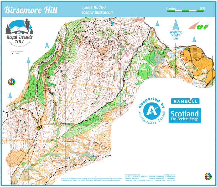 Birsemore Hill Competition Map