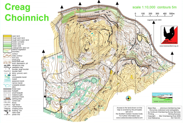 Creag Choinnich map