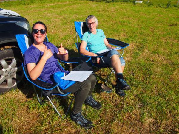 Day 4 Organisers Pauline and Sarah working really hard