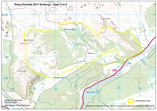 Days 5 to 6 embargoed area