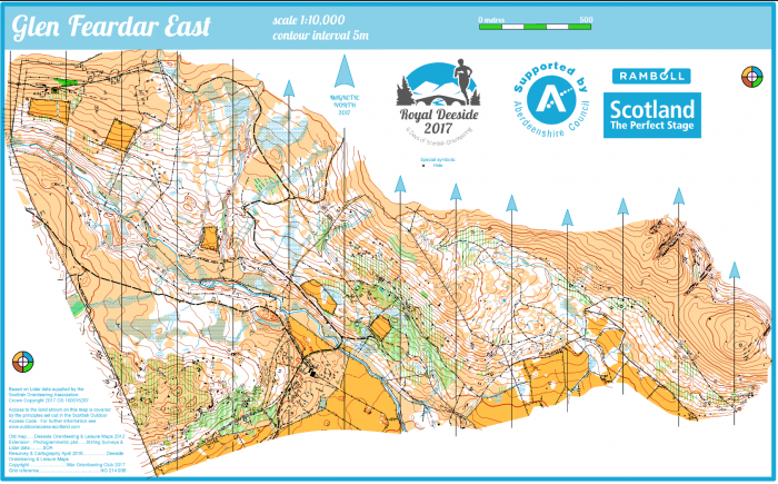 Glen Feardar East Map