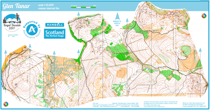 Glen Tanar Competition Map