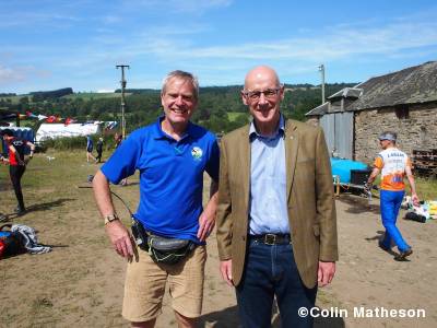 Day organiser Sam and John Swinney Deputy First Minister of Scotland