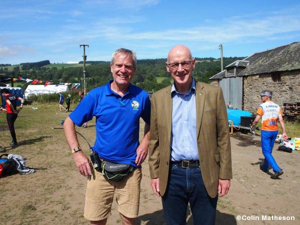 Day organiser Sam and John Swinney Deputy First Minister of Scotland